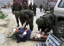 Shellfire victim Shellfire victim